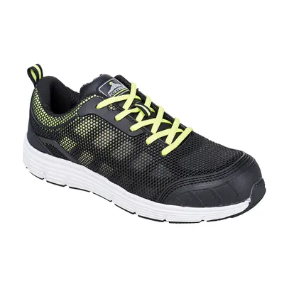 Produktbild von Portwest FT15 Steelite Tove Trainer S1P Black/Green Gr. 37