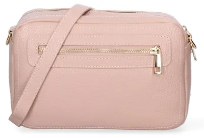 Produktbild von Lux Handtasche für Damen, weiß, aus Leder, mit Reißverschluss und verstellbarem Trageriemen