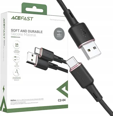Immagine prodotto di Cavo Acefast Usb - Usb Tipo C 1,2M, 3A Nero (C2-04 Nero)