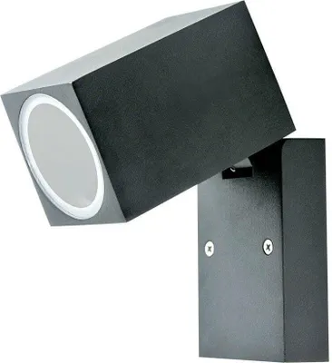 Immagine prodotto di V-TA VT-7611 Portalampada Wall Light alluminio satinato nero 1xGU10 ruotabile IP44 - sku 7553