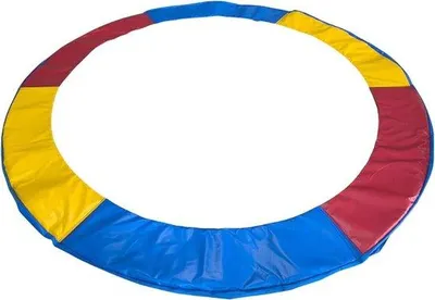 Productafbeelding van Trampoline Afdekking - Veiligheidsbekleding - Trampoline Beschermen - Waterdicht Stofdicht - 18 m - Zwart