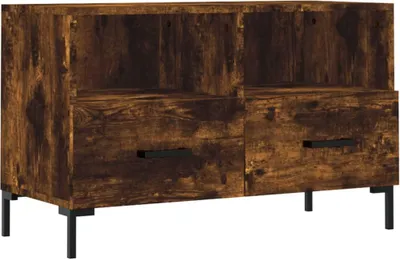 Obrázek produktu pro vidaXL TV skříňka kouřový dub 80x36x50 cm odvozený výrobek ze dřeva