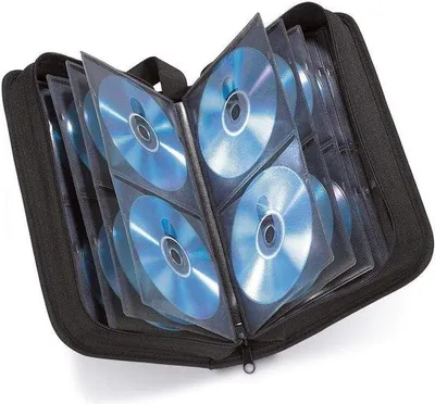Produktbild von Famanu CD-Tasche für 120 Discs - Schwarz, ideal für Zuhause und unterwegs