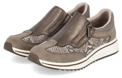 Produktbild von Rieker Damen Slip-On-Sneaker Taupe Synthetik Größe: 43