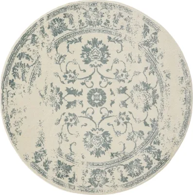 Image de Tapis Interiyou Suzuka Crème/Menthe, ø 160 cm, rond
