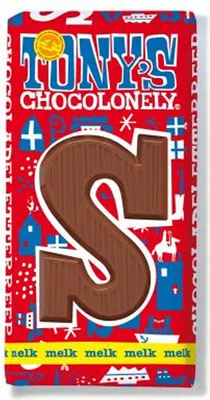 Produktbild von Chocoladeletter tony chocolonely melk s 180gr