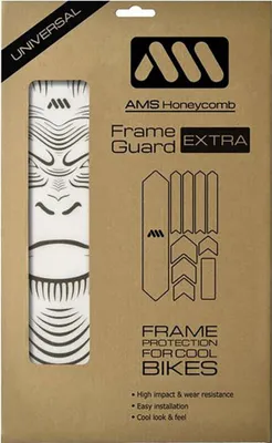 Produktbild von All Mountain Style Honeycomb Extra Rahmenschutzaufkleber Weiß,Schwarz  Weiß,Schwarz One Size