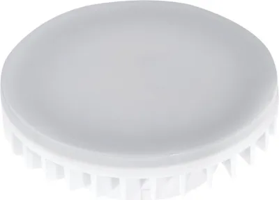 A white LED lamp with a frosted diffuser and a ribbed base, shown on a white background.