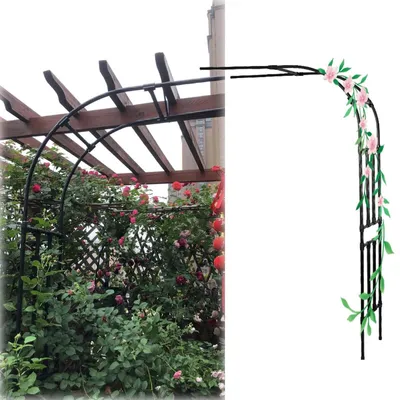 Image de Arche de jardin en acier galvanisé, durable et résistante aux intempéries