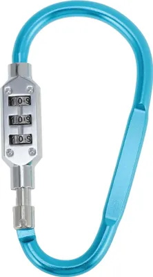 Produktbild von Kombinationsschlösser, 3-Zahlen-Kombination D-Ring Clip-Schloss, 62mm D-Typ Vorhängeschloss für Motorrad Fahrrad, Seeblau
