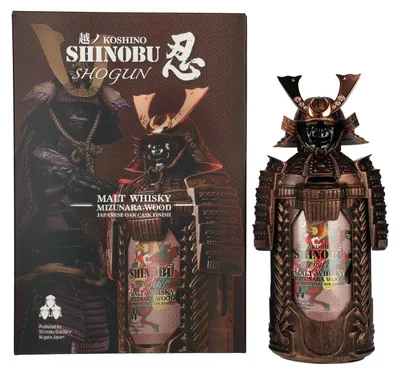 Produktbild von The Koshi-No Shinobu SHOGUN Malt Whisky Mizunara Wood Oak Cask Finish 43% Vol. 0,7l in Geschenkbox