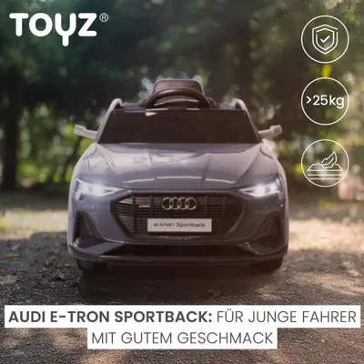 Produktbild von CARETERO - Kinder Elektroauto mit Fernbedienung Audi-Optik E-Tron Sportback Grau