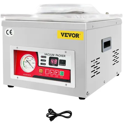 Produktbild von VEVOR Vakuumierer, 260W Siegelkraft, Vakuumverpackungsmaschine für feuchte Lebensmittel, Fleisch, Marinaden und mehr, kompakte Größe mit 25,9 cm Siegel Länge, geeignet für den Einsatz in der heimischen Küche und im gewerblichen Bereich, 180W