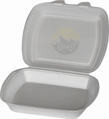 Produktbild von KURTT -  250 Stück, Menüboxen Klappboxen 240x207x69mm geschäumt, einteilig, ungeteilt