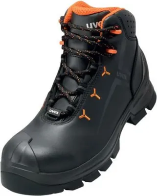 Produktbild von Uvex 65232, Unisex, Erwachsener, Sicherheitsstiefel, Schwarz, Orange, ESD, HI, HRO, S3, SRC, Schnürverschluss