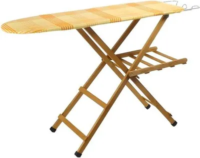 Produktbild von Bügelbrett aus 100% Buchenholz - verstellbar und klappbar