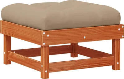 Produktbild von Gartenfußstütze Massives Kiefernholz Wachsbraun