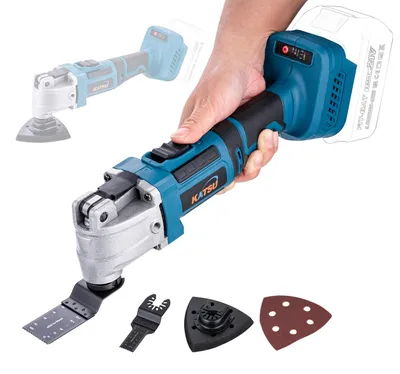 Oszillierender Multitool, 21V, 6 Geschwindigkeiten, Schnellwechsel, mit Zubehör
