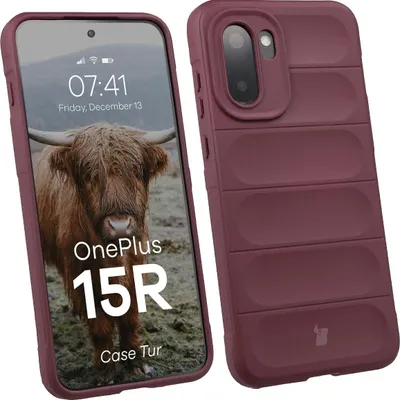 Produktbild von Robuste Handyhülle für OnePlus 15R, Bizon Case Tur, Burgunderrot