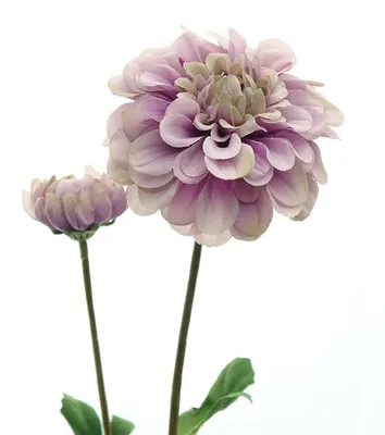 Produktbild von GASPER Dekorative Dahlie mit Knospe Lila 63 cm  - Kunstblumen