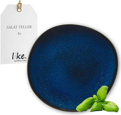 Produktbild von Villeroy & Boch Lave, Essteller, Rund, Keramik, Blau, 23 cm, 230 mm