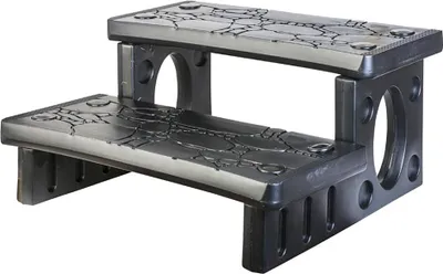 Produktbild von Gre Whirlpool-Leiter, Grau, One Size, 2 Stufen, PVC, rutschfeste Stufen, für aufblasbare & starre Whirlpools