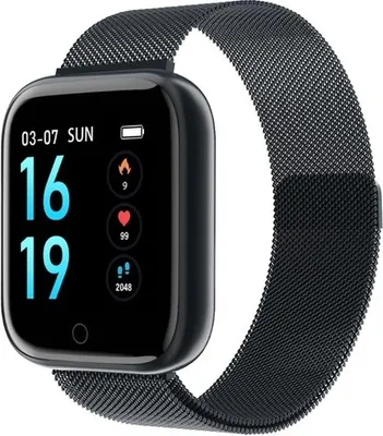 Obrázek produktu pro P70 Smart Watch Krevní tlak Monitor srdečního tepu IP68 Fitness náramek Dámské chytré hodinky černé