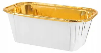 Produktbild von PartyPal Förmchen für Mini-Pfannkuchen weiß-gold 10 Stück