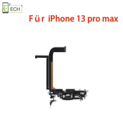 Produktbild von Ladebuchse für iPhone 13 Pro Max Anschluss Connector Flex USB Schwarz