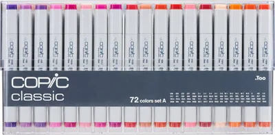 Produktbild von Copic Classic Set A Grafikmarker - Nachfüllbar mit Copic Ink - 72Stk