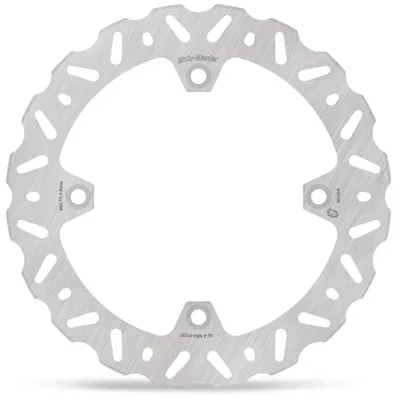 Zdjęcie produktu dla Tarcza hamulcowa tylna, srebrna, do motocykli Kawasaki Klv 1000 (2004-2006), Suzuki Dl 1000 (2002-2012), Suzuki Dl 1000 ABS (2014-2019). Kolor: srebrny. Uniwersalny rozmiar