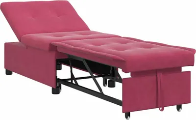 Obrázok produktu pre vidaXL Rozkladacia pohovka vínová červená 194 x 67 x 82 cm zamat