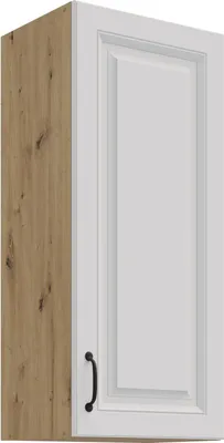 Produktbild von Hängeschrank 40 cm Stilo Weiß + Eiche Artisan Küchenzeile Küchenblock Küche Landhaus Höhe 90 cm