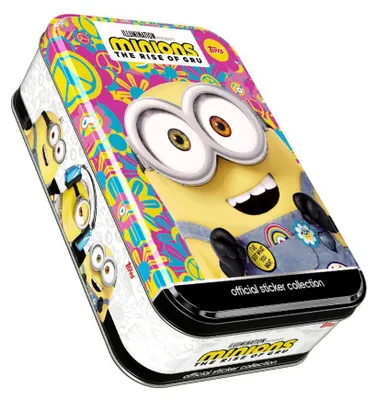 Zdjęcie produktu dla Minionki – W poszukiwaniu mini-bossa – Naklejki kolekcjonerskie – 1 metalowe pudełko (motyw 3)