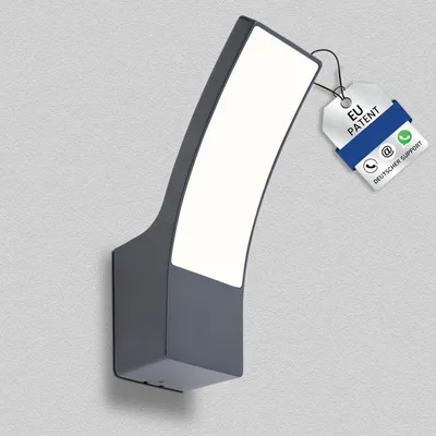 LED-Außenwandleuchte 10W 1200lm 3000K IP65 Aluminium schwarz