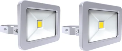 Produktbild von 15W LED Strahler Fluter 1125lm Außenstrahler IP65  6500K Kaltweiß 2er-Set Weiß