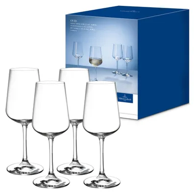 Productafbeelding van Villeroy & Boch Ovid witwijnglas set, 4 stuks, elk 21,4 cm hoog, 380 ml inhoud