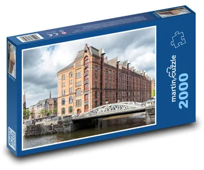 Obrázok produktu pre Puzzle 2000 Hamburská Speicherstadt, Nemecko - martinpuzzle