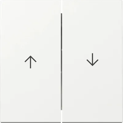 Produktbild von GIRA 329403 Wippe 2fach Pfeil System 55 Reinweiß glänzend