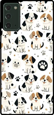 Immagine prodotto di Smartphonica Custodia per telefono adatta a Samsung Galaxy Note 20 con stampa di cani - Custodia posteriore in TPU con disegno di un cane