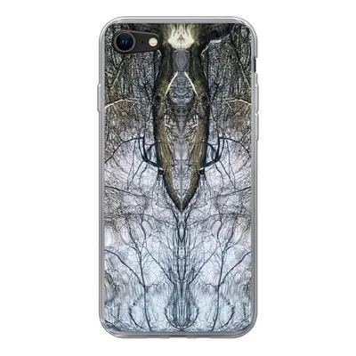 Produktbild von MuchoWow® Handyhülle Schutzhülle Hülle für iPhone SE 2020 Baum - Kunst - Psychedelisch Silikon Softcase Handy Hülle - Kartenbesitzer