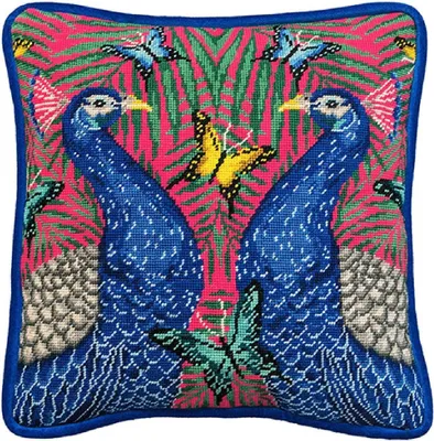 Produktbild von Auslaufmodell Bothy Threads Gobelin-Stickkissen Stickpackung "Regal", Stickbild vorbedruckt, TAP17, 36x36cm
