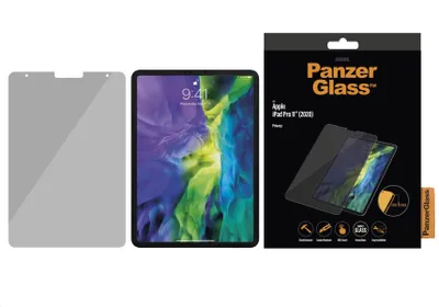 Obrázek produktu pro PanzerGlass ® Privacy Screen Protector iPad Pro 11″ (2018, 2020-2022, 2024) | Air 10.9'' (2020, 2022), Apple, Apple - iPad Pro 11″, Apple - iPad Air (2020), Apple - iPad Air (2022), Aplikace nasucho, Odolné proti poškrábání, Odolný proti nárazům, Antibakteriální, Průhledná, 1 kusů