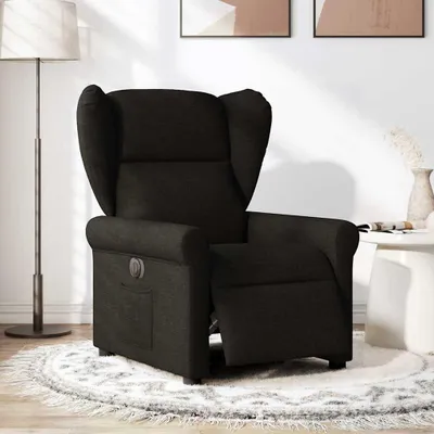 Image de vidaXL Fauteuil relax électrique noir tissu