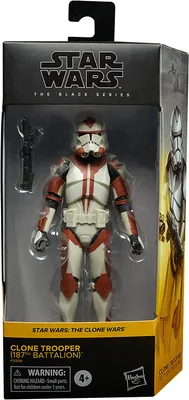 Produktbild von Hasbro Star Wars: The Clone Wars Black Series Actionfigur Clone Trooper (187th Battalion) 15 cm