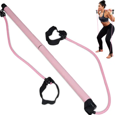 Obrázok produktu pre PILATES BAR S ODOLNÝMI PÁSMAMI Joga Gym Gym Stick BANDS