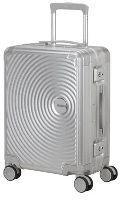Produktbild von American Tourister SOUNDBOX ALU Spinner 55 cm mit TSA-Zahlenschloss silver