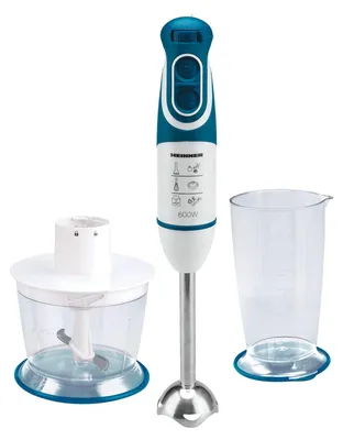Zdjęcie produktu dla Heinner HB-600BL, Blender immersyjny, 1 l, 600 W, Niebieski, Biały
