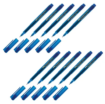 Produktbild von Faber-Castell - Fineliner Broadpen Blau 0,8 mm, 10 Stück