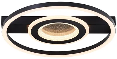 Produktbild von LED Deckenleuchte 26W 2400 lm 3000 K B 37 cm Queens schwarz